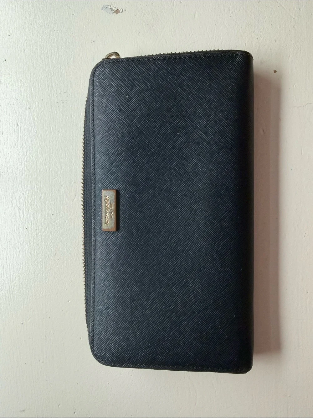 Black Zip-Around Wallet